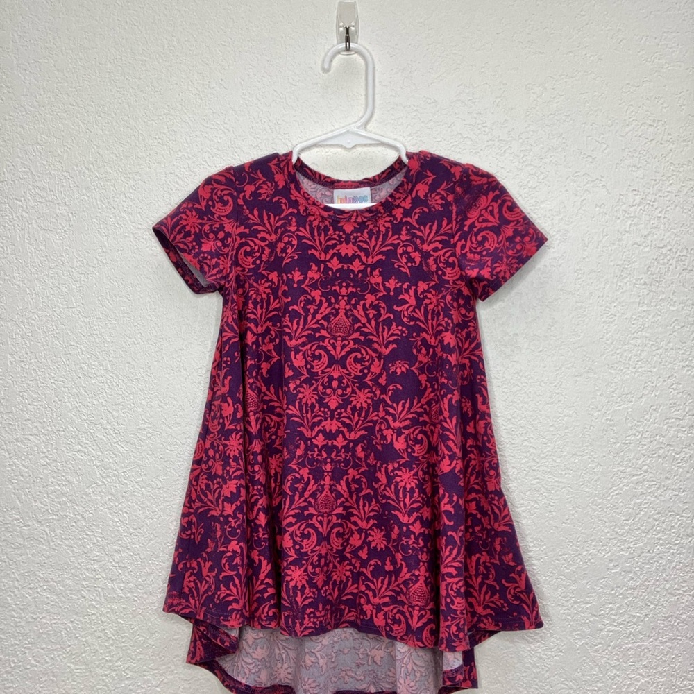 Floral Kids Shirt in Pink and Purple
